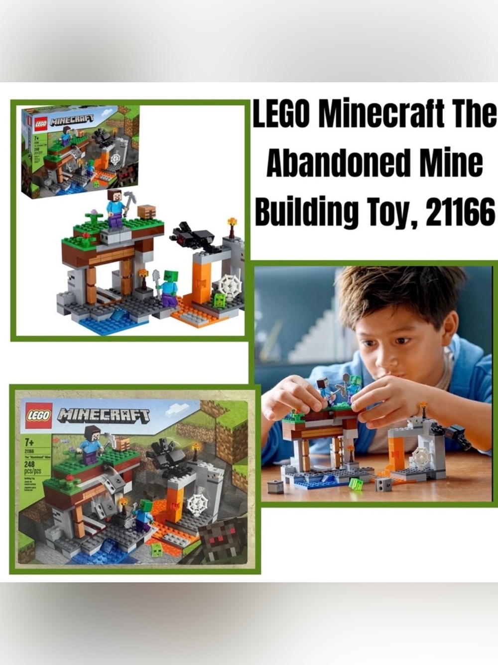LEGO Minecraft The Abandoned Mine Building Toy, 21166